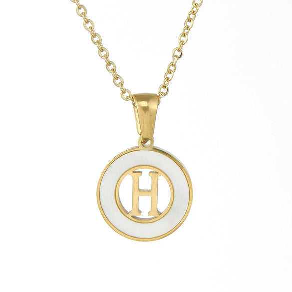 Necklace 316L Stainless Steel 316L Stainless Steel Letter Pattern Cross Chain Vacuum Plated For Women