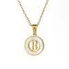 Necklace 316L Stainless Steel 316L Stainless Steel Letter Pattern Cross Chain Vacuum Plated For Women