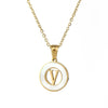 Necklace 316L Stainless Steel 316L Stainless Steel Letter Pattern Cross Chain Vacuum Plated For Women