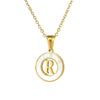 Necklace 316L Stainless Steel 316L Stainless Steel Letter Pattern Cross Chain Vacuum Plated For Women