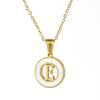 Necklace 316L Stainless Steel 316L Stainless Steel Letter Pattern Cross Chain Vacuum Plated For Women