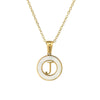 Necklace 316L Stainless Steel 316L Stainless Steel Letter Pattern Cross Chain Vacuum Plated For Women