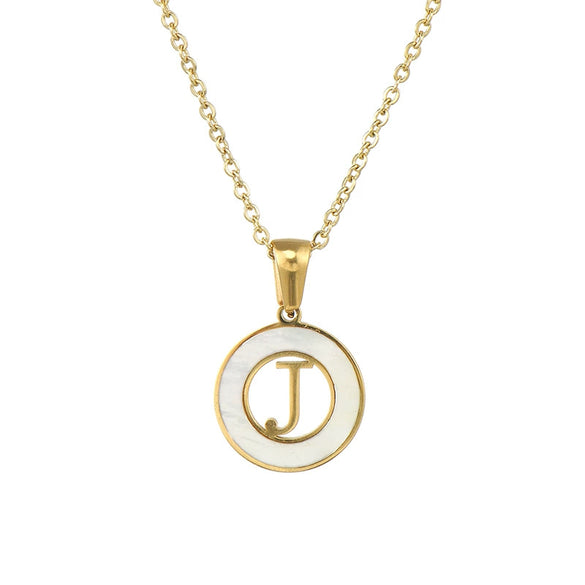 Necklace 316L Stainless Steel 316L Stainless Steel Letter Pattern Cross Chain Vacuum Plated For Women