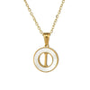 Necklace 316L Stainless Steel 316L Stainless Steel Letter Pattern Cross Chain Vacuum Plated For Women