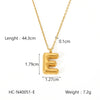 Necklace Stainless Steel Titanium Steel Letters Numbers Text Electroplated