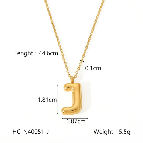 Necklace Stainless Steel Titanium Steel Letters Numbers Text Electroplated