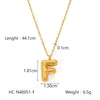 Necklace Stainless Steel Titanium Steel Letters Numbers Text Electroplated