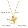 Necklace Stainless Steel Titanium Steel Letters Numbers Text Electroplated