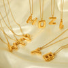 Necklace Stainless Steel Titanium Steel Letters Numbers Text Electroplated