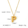 Necklace Stainless Steel Titanium Steel Letters Numbers Text Electroplated