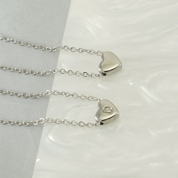 Necklace 316L Stainless Steel 316L Stainless Steel Love Letter Letter Pendant Cross Chain Women