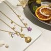 Necklace Stainless Steel Titanium Steel Marine Elements Electroplating Women