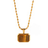 Necklace Stainless Steel Titanium Steel Natural Geometric Electroplating
