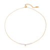 Necklace Stainless Steel Titanium Steel Pearl Zircon Geometric Electroplating For Women