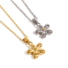 Necklace Stainless Steel Titanium Steel Small Flower Pendant Electroplating Jewelry