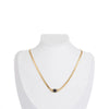 Necklace Stainless Steel Titanium Steel Snake Bone Chain Oval Zircon Geometric Electroplating Women's Jewelry