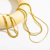 Necklace Stainless Steel Ushaped Ins Style Snake Bone Chain Electroplating