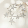 Necklace Starfish Pendant Iron Geometric Style Electroplating For Women