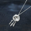 Necklace 925 Sterling Silver Diamond Geometric Dream Catcher Women's High Grade Light Luxury Non Fading