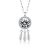 Necklace 925 Sterling Silver Diamond Geometric Dream Catcher Women's High Grade Light Luxury Non Fading