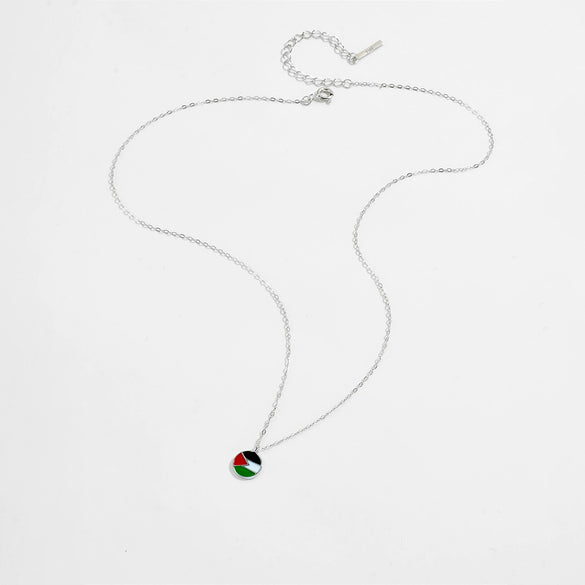 Necklace 925 Sterling Silver Geometric Electroplated