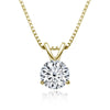 Necklace 925 Sterling Silver Geometric Moissanite Set With Diamonds Simple Style