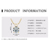 Necklace 925 Sterling Silver Geometric Moissanite Set With Diamonds Simple Style