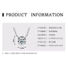 Necklace 925 Sterling Silver Geometric Moissanite Set With Diamonds Simple Style