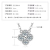 Necklace 925 Sterling Silver Geometric Moissanite Set With Diamonds Simple Style