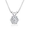 Necklace 925 Sterling Silver Geometric Moissanite Set With Diamonds Simple Style