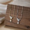 Necklace 925 Sterling Silver Geometric O Chain Micro Inlaid Zircon Electroplated Minimalist Design