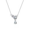 Necklace 925 Sterling Silver Geometric O Chain Micro Inlaid Zircon Electroplated Minimalist Design