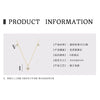 Necklace 925 Sterling Silver Geometric Pendant Set With Diamonds Minimalist Style For Women
