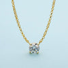 Necklace 925 Sterling Silver Geometric Pendant Set With Diamonds Minimalist Style For Women