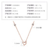 Necklace 925 Sterling Silver Geometric Pendant Set With Diamonds Minimalist Style For Women