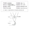 Necklace 925 Sterling Silver Geometric Pendant Set With Diamonds Minimalist Style For Women