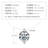 Necklace 925 Sterling Silver Geometric Pendant Set With Diamonds Minimalist Style For Women
