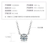 Necklace 925 Sterling Silver Geometric Pendant Set With Diamonds Minimalist Style For Women