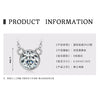 Necklace 925 Sterling Silver Geometric Pendant Set With Diamonds Minimalist Style For Women