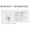 Necklace 925 Sterling Silver Geometric Pendant Set With Diamonds Minimalist Style For Women