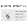 Necklace 925 Sterling Silver Geometric Pendant Set With Diamonds Minimalist Style For Women