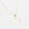 Necklace 925 Sterling Silver Geometric Style Cross Chain Electroplated Platinum 18K Gold