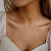 Necklace 925 Sterling Silver Oval Double Ring Geometric Style Gold Plated