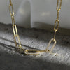 Necklace 925 Sterling Silver Punk Exaggerated Geometric Electroplated Female Hiphop Chain