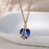 Necklace Synthetic Zircon Heart Shape Electroplated Snake Bone Chain Women's Jewelry