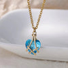 Necklace Synthetic Zircon Heart Shape Electroplated Snake Bone Chain Women's Jewelry