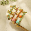 Necklace Titanium Steel Animal Zodiac Pattern Electroplating Ocean Style Pineapple Flower Cherry Pendant Braided Rope