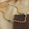 Necklace Titanium Steel Ball Natural Stone Agate Geometric Handmade Jewelry For Women