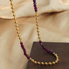 Necklace Titanium Steel Ball Natural Stone Agate Geometric Handmade Jewelry For Women