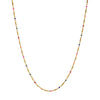 Necklace Titanium Steel Bohemian Geometric Dripping Oil Plated 18K Gold
